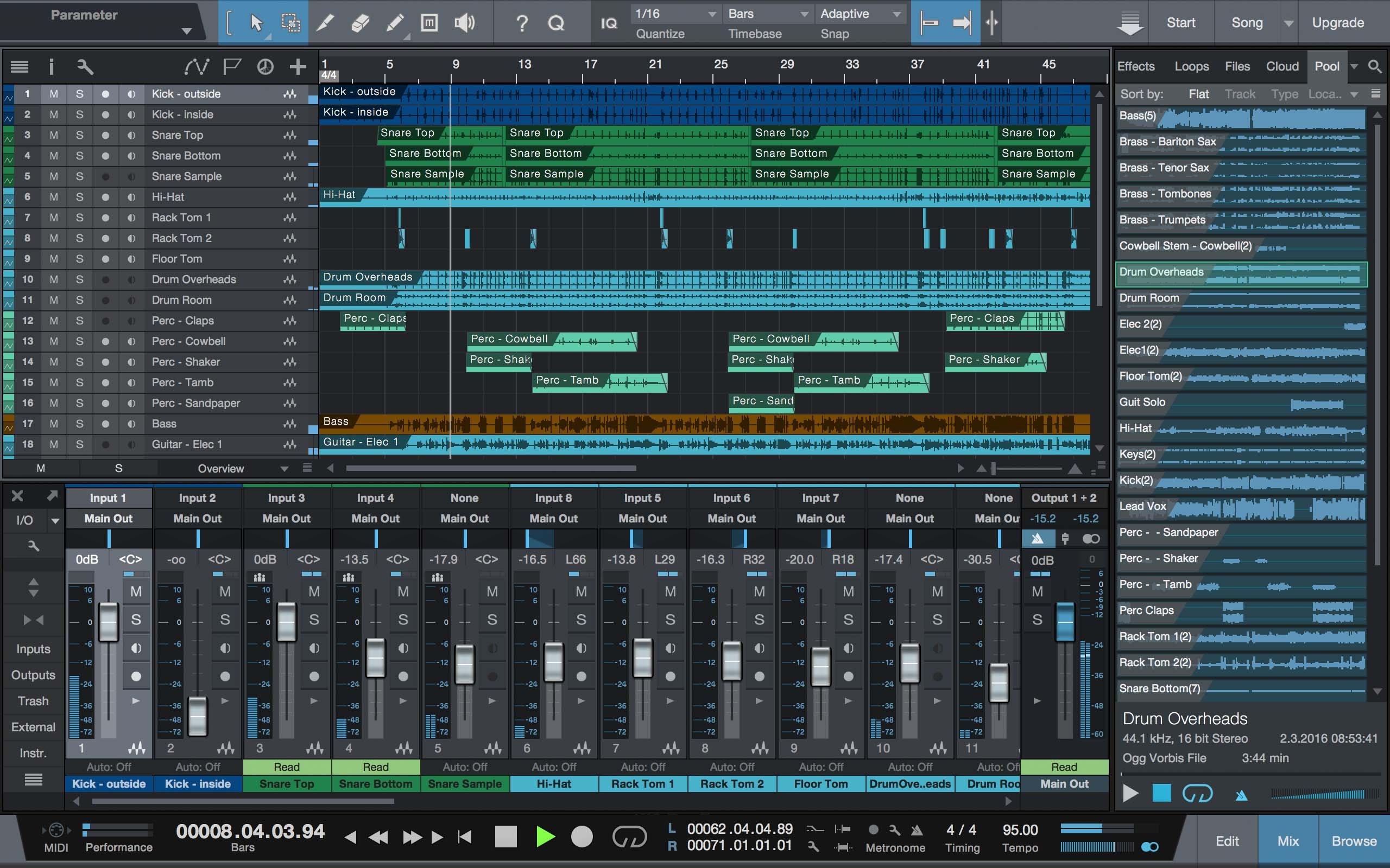 Recording studio software mixcraft